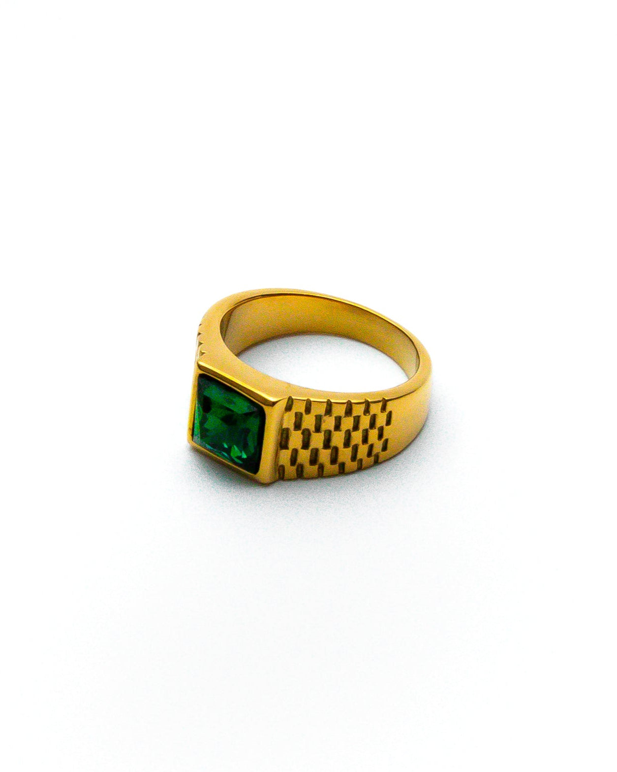 Anel Viride - Dourado